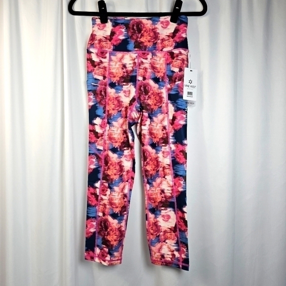 🆕️ Nine West Active Floral Print Leggings Size Small - Picture 1 of 7